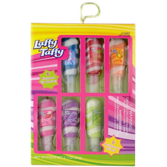 DDI 2130059 Laffy Taffy 6 Pc Swirl/Glitter Lip Gloss Set Case of 48