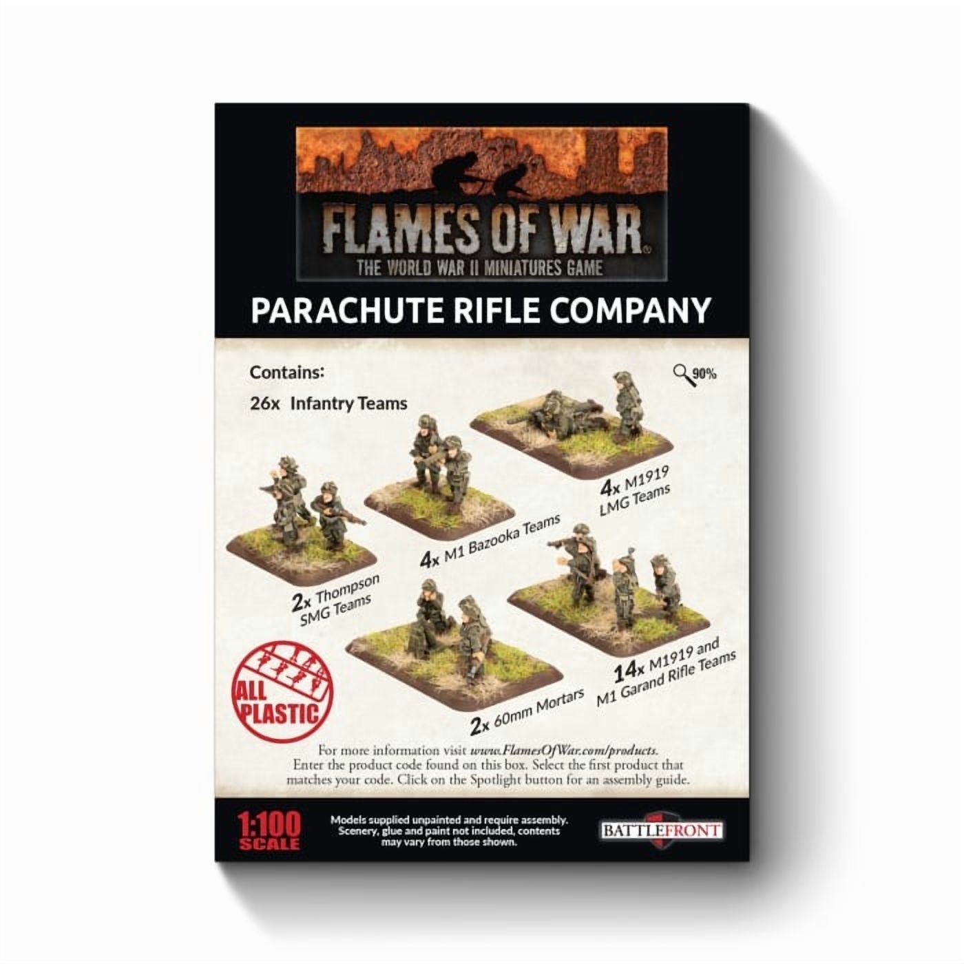 Flames of War Late War American Parachute Rifle Company (Plastic) UBX64