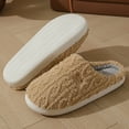 thumbnail image 7 of Gubotare Womens Slippers Women's Soft Indoor House Slippers Cross Band Outdoor Open Toe Fuzzy Slippers Memory Foam Size 7.5 (Coffee,7.5), 7 of 7