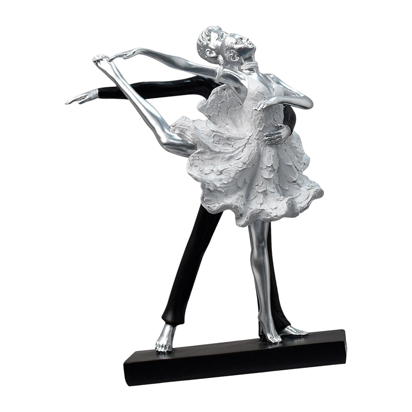 Romantic Couple Art Dancing Sculpture Figurine Statuette Ornament ...