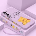 thumbnail image 3 of Funda de teléfono de Disney Winnie The Pooh para Xiaomi Redmi Note 13, 12, 12Pro, 11, 11S, 11T, 10S, 10 Pro Plus, 5G, cuerda líquida izquierda, 3 of 5