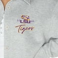 thumbnail image 3 of Women's Gameday Couture Ash LSU Tigers Foundation Full-Button Long Sleeve Overshirt, 3 of 3