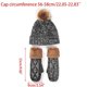 thumbnail image 3 of 2Pcs Women Winter Warm Cable Knit Plush Lined Pompom Beanie Hat with Gloves Set LG, 3 of 4