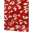 thumbnail image 7 of MODA NOVA Junior's Leopard Print Ruffle Trim Chiffon A Line Midi Skirt Red 11, 7 of 7