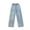 Blue, variant on GiLiling Girls Casual Baggy Jeans High Waist Wide Leg Cargo Denim Pants Elastic Waist Y2k Vintage Aesthetic Style (Blue, 15-16 Years)