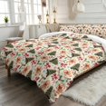 thumbnail image 2 of Yspwyqan Christmas Tree Gingerbread 3 Piece Comforter Set Queen, Soft All Season Bedding Set for Kids Adults, Cute Festive Bed Set for Bedroom Holiday Decoration, 2 of 7