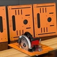 thumbnail image 2 of Bakelite Guide Plate Saw Base Woodworking Bench Accessory for Adjustable Saw Guide Rail Bottom Plate,1 * cutting machine base plate accessories set, 2 of 6