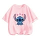 thumbnail image 2 of 2024 Camiseta Kawaii Lilo Stitch Ropa para Niños Anime Moda de Verano Camisetas para Niños Casual Manga Corta Bebé Niños Camionero, 2 of 5