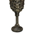 thumbnail image 5 of Mechanics Engineering Motohead Aviator Pilot Skeleton Cranium Skull Wine Goblet, 5 of 7