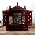 thumbnail image 4 of HomeCrafts Wooden Home Temple (Large- 24 X 12 X 30 WXDXH Inch, DM), 4 of 7
