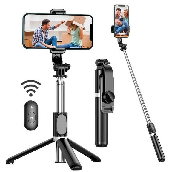 Selfie stick tripod portable tripod mobile phone stand wireless remote control compatible with iPhone and Android