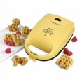 thumbnail image 1 of Nostalgia Mymini Cars And Trucks Shape Electric Waffle Maker, 5-Inch Non-Stick Griddle For Waffles, Hash Browns, Eggs, And More, Yellow, 1 of 6