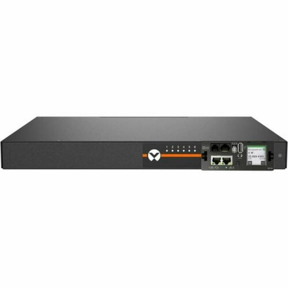 Vertiv Geist Switched Rack PDU with Next Generation IMD 1U| 15A| 120V| 6 NEMA 5-15R Receptacles| NEMA 5-15P Plug| 1.4kW Power Capacity| VP5N11A0