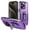Purple, variant on Casetego for iPhone 15 Pro Max Case,Military Grade Shockproof Dropproof,with Kickstand Rugged Heavy Duty Protection Phone Case Cover,Red