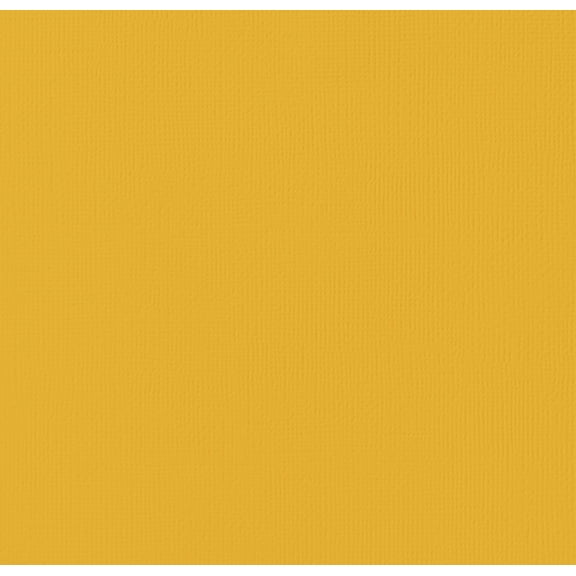 American Crafts 80lb Textured Cardstock 12"X12"-Mustard