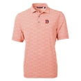 thumbnail image 2 of Men's Cutter & Buck Orange Denver Broncos Throwback Logo Virtue Eco-Pique Botanical Recycled Polo, 2 of 3