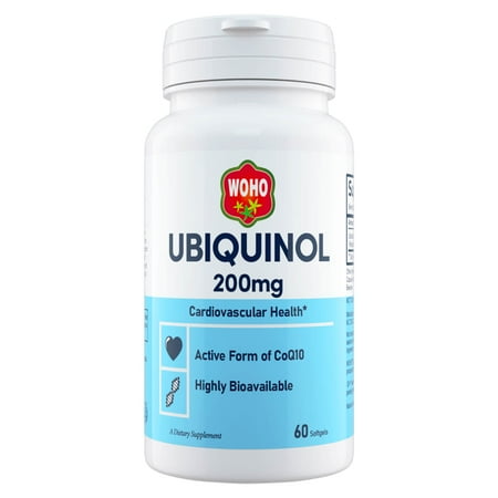 WOHO Ubiquinol Extra Strength 200 mg 60 Softgels
