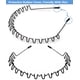 thumbnail image 5 of Banda para el cabello de metal para hombres Diadema Bandas para mujeres Unisex Negro Ondulado Primavera Deportes al aire libre Diademas Clips para hombres Accesorios Elástico simple, 5 of 5