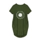 thumbnail image 4 of Puntoco Vestido De Manga Corta Con Cuello En V, Vestido Informal Suelto Con Estampado De Girasoles Para Mujer Verde Militar Xxxxxl, 4 of 5