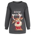 thumbnail image 4 of Sudadera con estampado de cambio de cuello redondo de manga larga suelta de Navidad vintage para mujer Pompotops gfhjh9176, 4 of 7