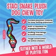 thumbnail image 2 of Scoochie Pet Products Staci Snake Dog Plush Toy, 16-Inch, 2 of 5