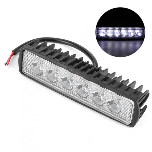 Lámpara de Manejo de Automóviles, Luz de Trabajo Fuera de Carretera Alto Brillo de 18W 6 Vuelva A ImpermeBilizar Para Motocicleta para Bote