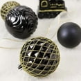 thumbnail image 3 of HOBLOC 65 PCS Christmas Ball Ornaments, Decorative Hanging Baubles, Black & Gold Shatterproof Christmas Tree Hanging Ball Ornaments Party Decorations for Xmas Trees, 3 of 7
