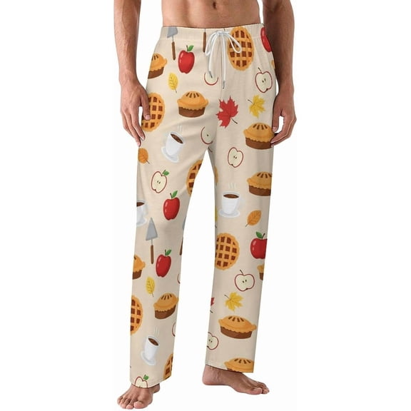 PRIYAL Pajamas Pants For Men Pie Crumble Pajama Bottoms Sleepwear Pj Pants