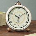 thumbnail image 1 of Reloj despertador, reloj de mesa retro que no hace tictac, pequeño despertador con pilas y cuarzo analógico, reloj de escritorio para dormitorios Sincero Electrónica, 1 of 4