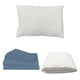 thumbnail image 1 of Protector Spring Air Individual + Sábanas Basic Azul Acero + Almohada Frosty, 1 of 7