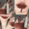 thumbnail image 2 of Brillo de labios de terciopelo mate marrón oscuro, lápiz labial líquido impermeable, tinte de labios marrón Nude, maquillaje de barro, café Latte, glaseado de labios cosméticos, 2 of 4