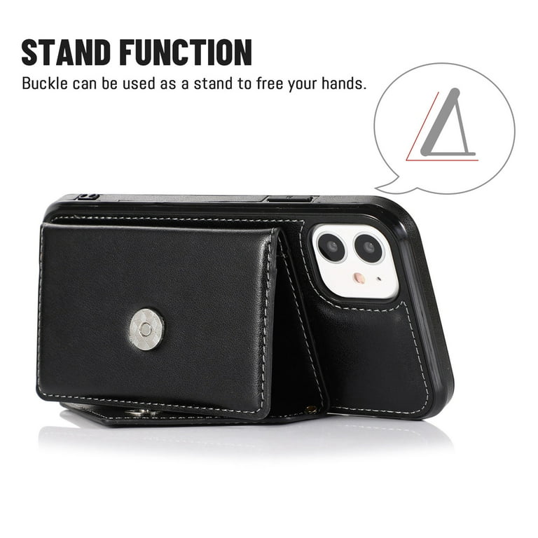 Dteck Case for Apple iPhone 12 mini Leather Wallet