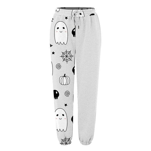 Mercatoo Kids Halloween Sweatpants High Waisted Cotton Bottom Sporty Active Joggers Pants Baggy 𝐀thletic Trousers with Pocket