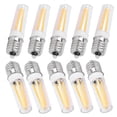 thumbnail image 3 of LED Light Bulbs, 10Pcs E17 Bulb Led Tube Light, AC110V 3W High Brightness Led Filament Bulb For Chandelier Ceiling Lamp Table Lamp Ceiling Fan Lamp,Cabinet Lamp, 3 of 8