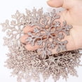 thumbnail image 4 of CUITING GuassLee 36 Pack Plastic Silver Snowflake Ornaments   Hanging Decorations for Christmas Tree, 4 of 7