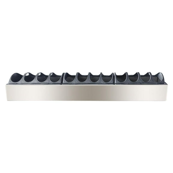 Metal Feeding Tray Poultry Container Multi Hole Feeder Design for Pigeons Parrots and Aviary Birds