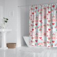 thumbnail image 2 of Pioneer Flower Floral Print Pattern Shower Curtain 84"x72", Bathroom Decorative Shower Curtain Set with 12 Hooks, Waterproof Washable, 2 of 6