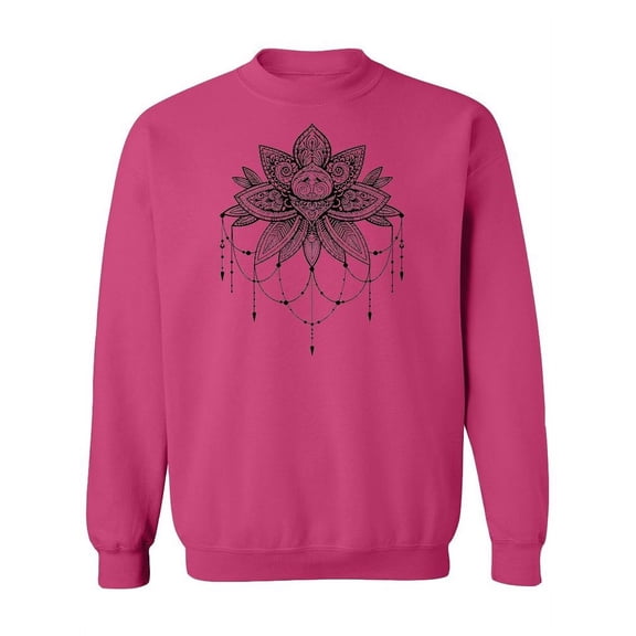 Lotus Flower Tattoo Design . Sweatshirt Women -Image by Shutterstock, Female 3X-Large