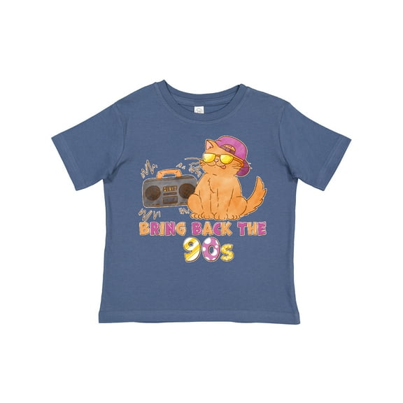 Inktastic Bring Back the 90s Cool Orange Cat Boys or Girls Toddler T-Shirt