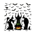 thumbnail image 5 of LQPWZU Halloween Decorations - 4 Sheet 81 Pcs Halloween Window Clings for Glass Windows Walls Halloween Party Decorations Witches Bats Window Decals Stickers Shop Display Home Room Décor, 5 of 6