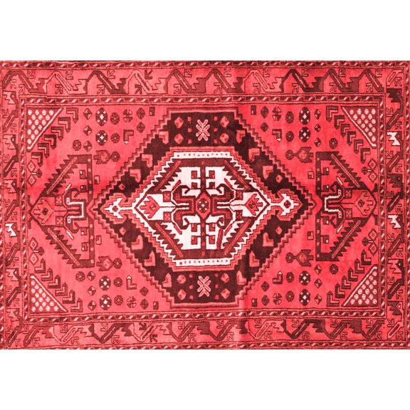 Ahgly Company Indoor Rectangle Persian Red Traditional Area Rugs, 5' x 7'
