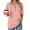 Pink, variant on Women's Oversized Striped Button-up Hoodies Drawstring Hooded Sweatshirt Long Sleeve Shirts Pullover Tops for Women Black M