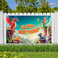 thumbnail image 3 of Colorful Design Banner Fantasy Dragons Decorative Art for Kids Party Celebration Indoor Decoration, 3 of 9
