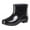Black, variant on Rain Boots Ankle Rainboot Slip On Garden Boot Waterproof Rain Rubber Shoes Womens Rubber Boots Black 40