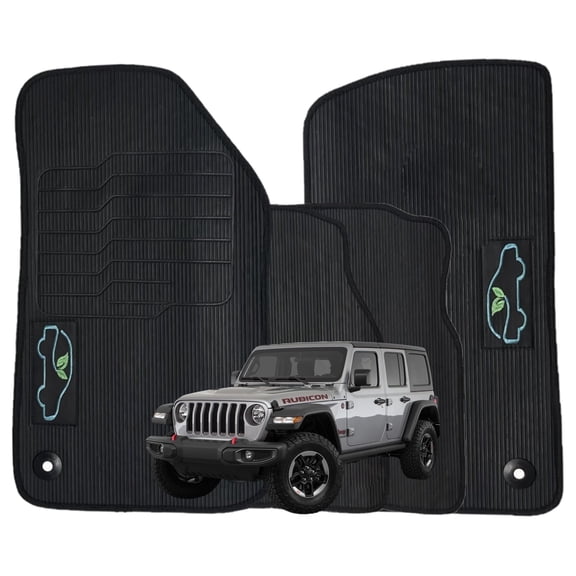 All Weather Floor Mats for 2018 to 2026 Jeep Wrangler 4-Door Models