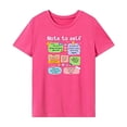 thumbnail image 2 of Camiseta de Mujer con Cuello Redondo, Camisetas de Vacaciones de Manga Corta Transpirables para Mujer XL, 2 of 7