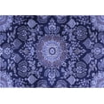 thumbnail image 1 of Ahgly Company Machine Washable Indoor Rectangle Medallion Blue Traditional Area Rugs, 5' x 7', 1 of 4