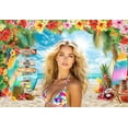 thumbnail image 6 of Luau Tropical Hawaiian Party Backdrops for Photoshoot, Summer Beach Picture Party Decorations Wall Backdrop for Photography Decor Banner, Photographic Studio Photo Backgrounds 7X5 FT, 6 of 6
