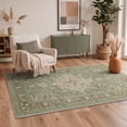thumbnail image 4 of KUETH 6X9 Vintage Area Rugs Machine Washable Rugs for Living Room, Non Slip Flat Pile Rug with Rubber Backing, Boho Rug for Entryway Bedroom Dining Room Home Office, 4 of 4