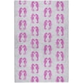 thumbnail image 2 of Addison Rugs Dream Shag Premium Machine Washable Transitional Seahorses Pink Rectangle Rug, 3' x 5', 2 of 8
